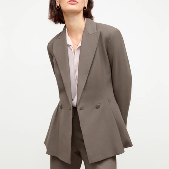 MM LaFleur Gaia Jacket Wool Blazer Sharkskin Women’s Sz 16 - Picture 2 of 10
